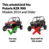 RZR 900 2014 and Older Fitment