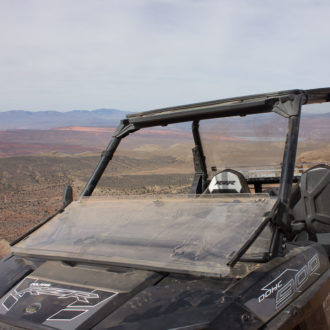 RZR Windshield Folded