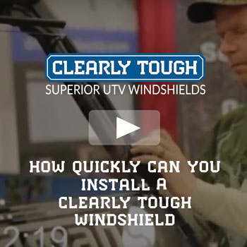 How quickly can you install a Clearly Tough windshield?