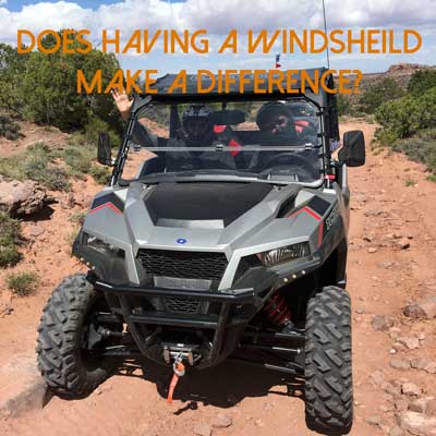 Does having a windshield make a difference?